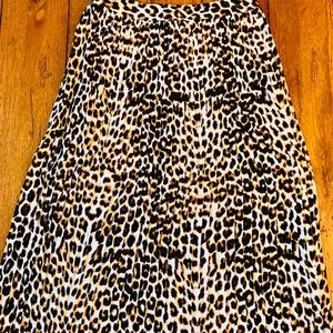 Cheetah midi skirt